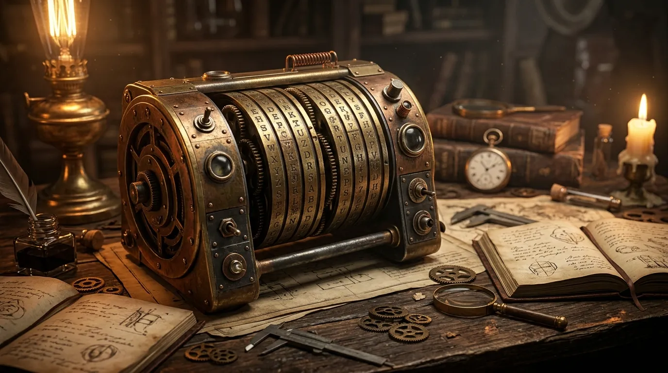 Text transforming through encoding gears